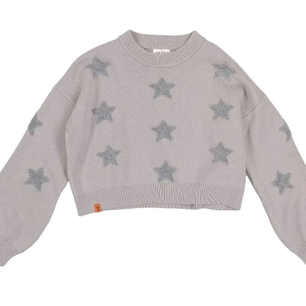Simply Southern Gray Cropped Sweater - Picture 5 of 6